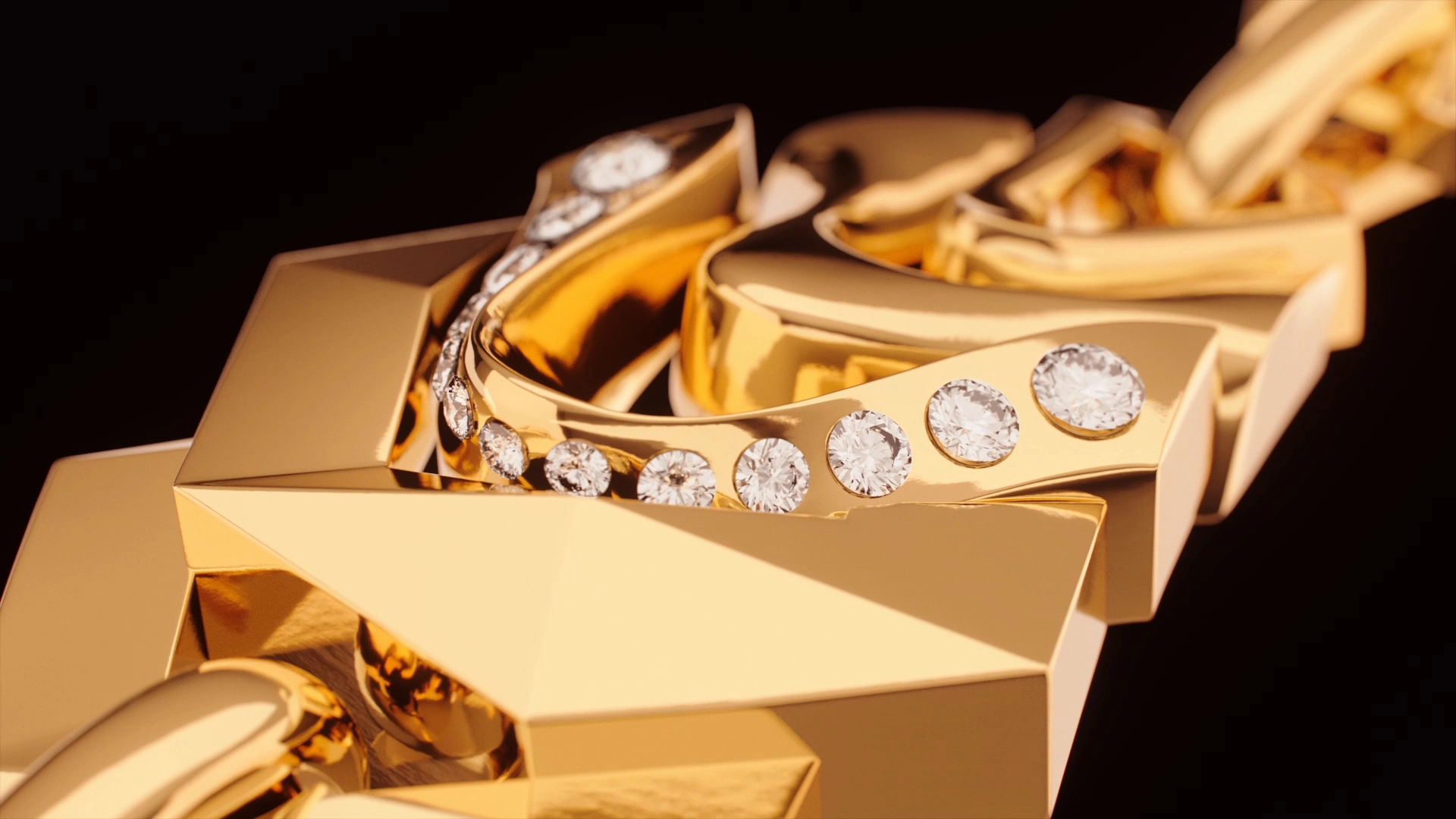 Dries Criel White Crow bracelet 3D animation